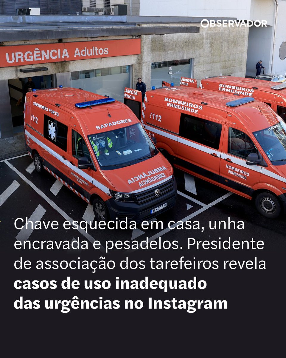 observadorpt's tweet image. Centenas de milhares de pessoas recorrem todos os anos às urgências de forma desajustada. O médico Nuno Figueiredo e Sousa criou uma página no Instagram para partilhar os casos mais inusitados.

(📸 Lusa)

#Urgência #Saúde #Hospitais