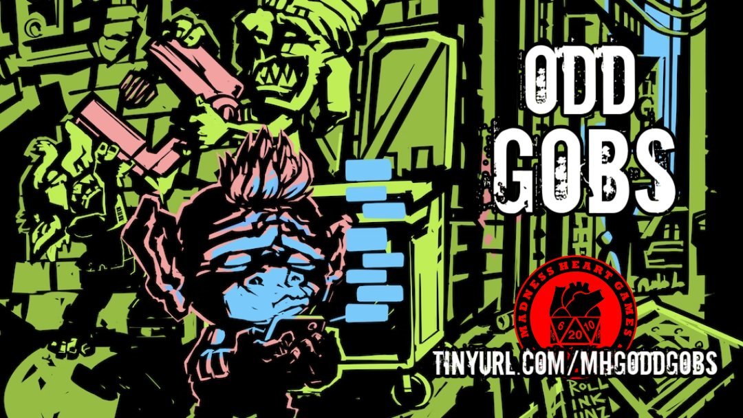 Available now! ODD GOBS from @KaijuPoet and <a href="/ROLLINKUNZ/">ROLLINKUNZ!</a> is a standalone #TTRPG about anticapitalist goblins making ends meet in a #cyberpunk, dystopian metropolis! #TTRPGs #IndieGames #IndieGameDev #Geek tinyurl.com/MHGOddGobs