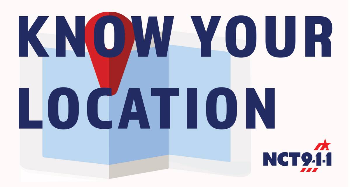 NCT9_1_1's tweet photo. Knock, knock... Whoโs there? Just a friendly reminder from NCT9-1-1 to always know your location when calling 9-1-1! ๐บ๏ธ Your exact location is key to getting help to you as quickly as possible. Stay safe and stay aware! #KnowYourLocation #911Tips #NCT911 https://t.co/dHfZsAR0Rg