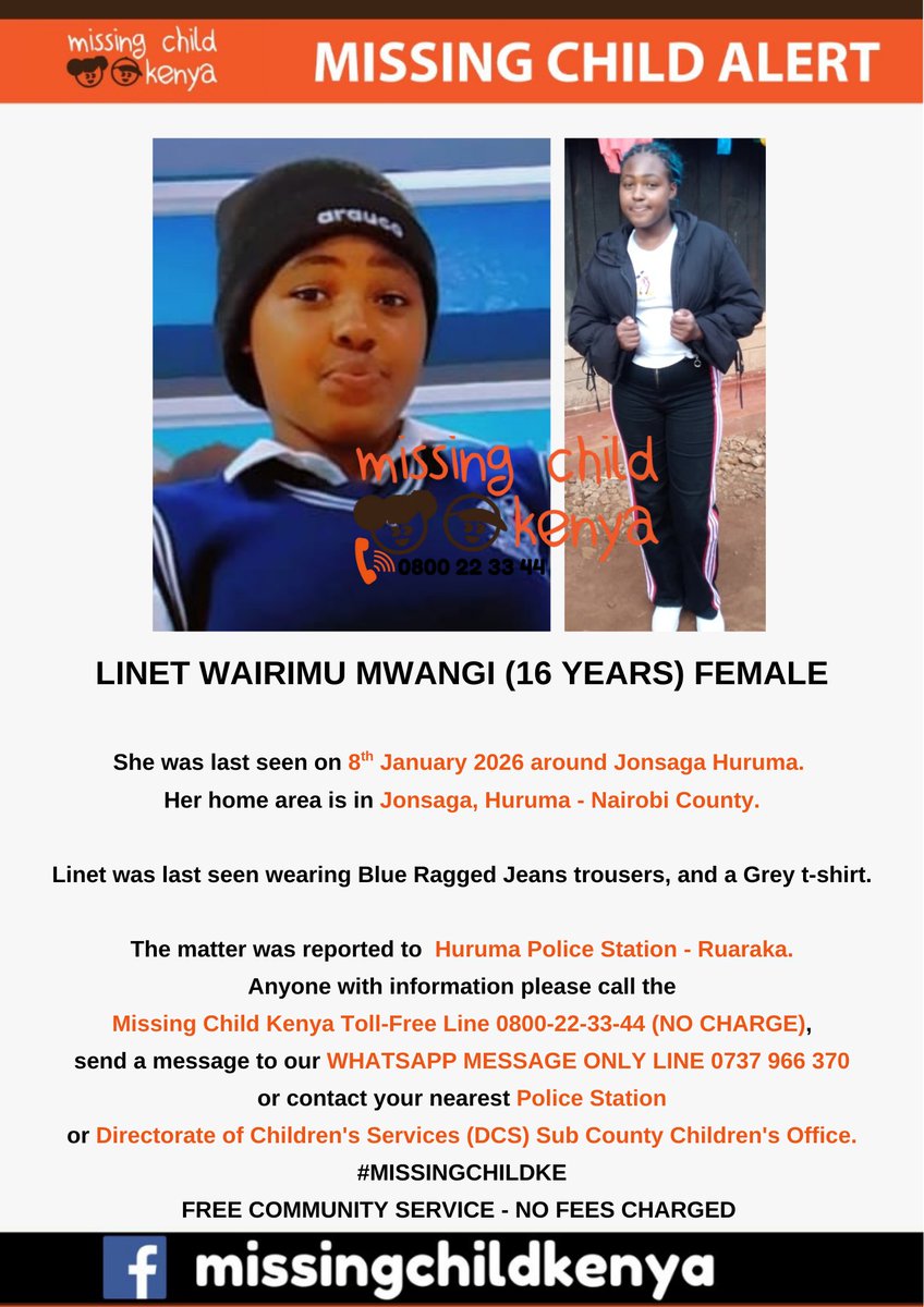 Missing Child Kenya Foundation tweet media