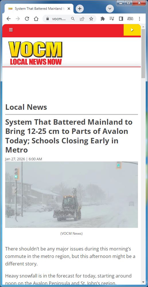SignGuruNL's tweet image. Stay safe if you have to head on the roads today. We're available by phone or email, but not installing any signs today. Look after yourself with the clean up.