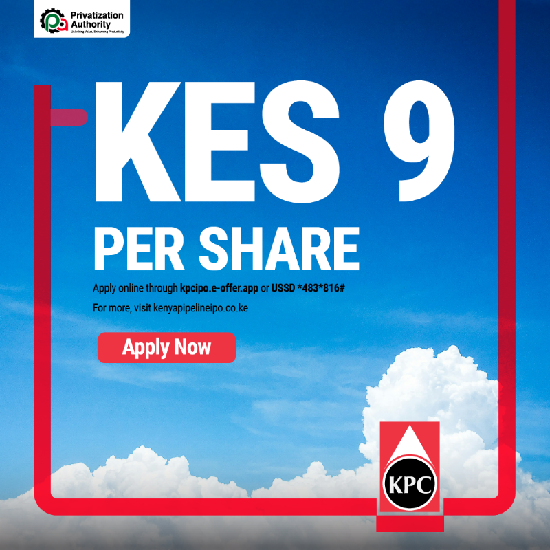 kenyapipeline's tweet photo. The Kenya Pipeline IPO is now open at just KES 9 per share.
A future you can share.