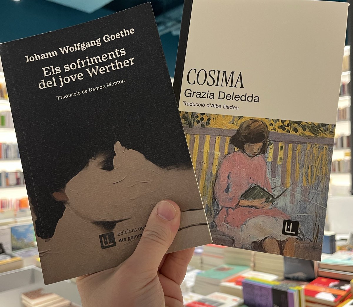 mahler_77's tweet photo. Dimarts de comprar Deledda #AlbaDedeu i Goethe #RamonMonton @LaElaGeminada @OnaLlibres https://t.co/BKufsBiw2Y