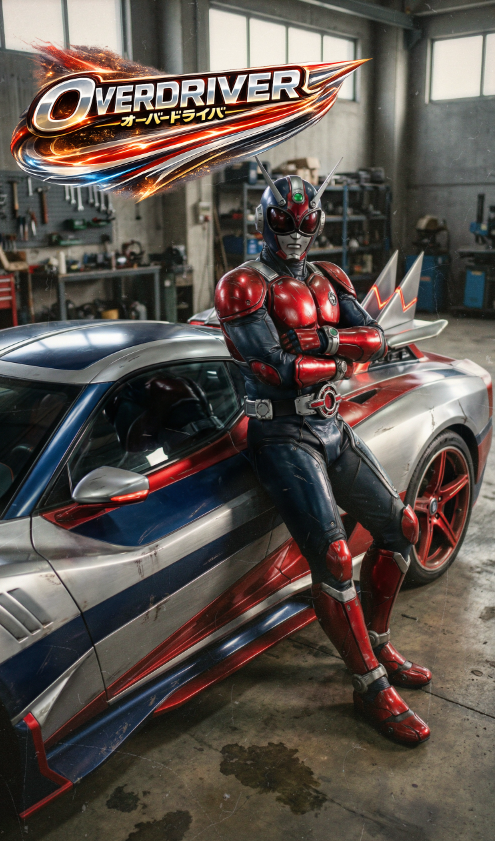 NomNomCowboy's tweet photo. OverDriver
He wasn’t built for speed—he became speed.
A former elite racecar driver, now a cybernetic blur addicted to velocity, risk, and control.
He turned himself into a living machine because slowing down was never an option.
#Overdriver #Tokusatsu #Superheroes #SpeedJunkie #1980s