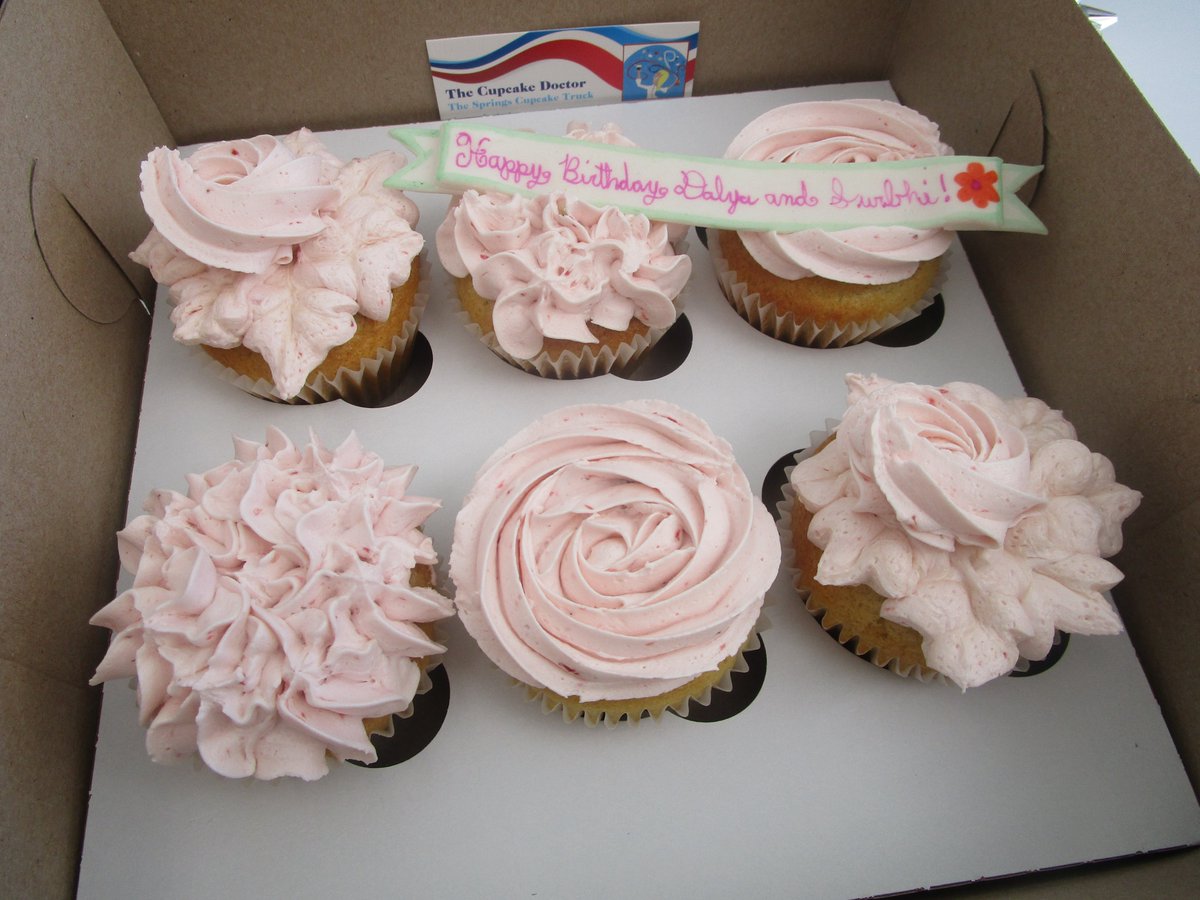 Tuesday flavors: Chocolate Mocha, Strawberry Shortcake, Cookies &amp; Cream, Key Lime, Peppermint Perfection, Colorado Mudslide, Gingerbread, Chocolate, Peak, Red Velvet, and Vanilla #cupcakes!