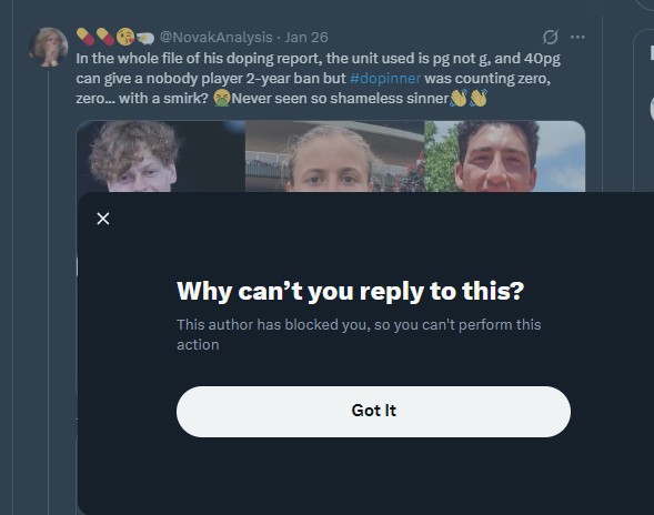 <a href="/screetsie/">Hank</a> <a href="/Thomson15629711/">Thomson</a> <a href="/Archaicmind3000/">Corvath Draemir</a> So hilarious and so easy to prove these <a href="/NovakAnalysis/">💊💊😘🐏</a>  nolecult scumbag as bullshitting liars and frauds.