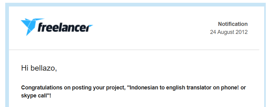 bbijoma's tweet photo. Found an email from 2012 today.
Freelancer notification. Skype call. Different era. https://t.co/bYAv9Lh7c9