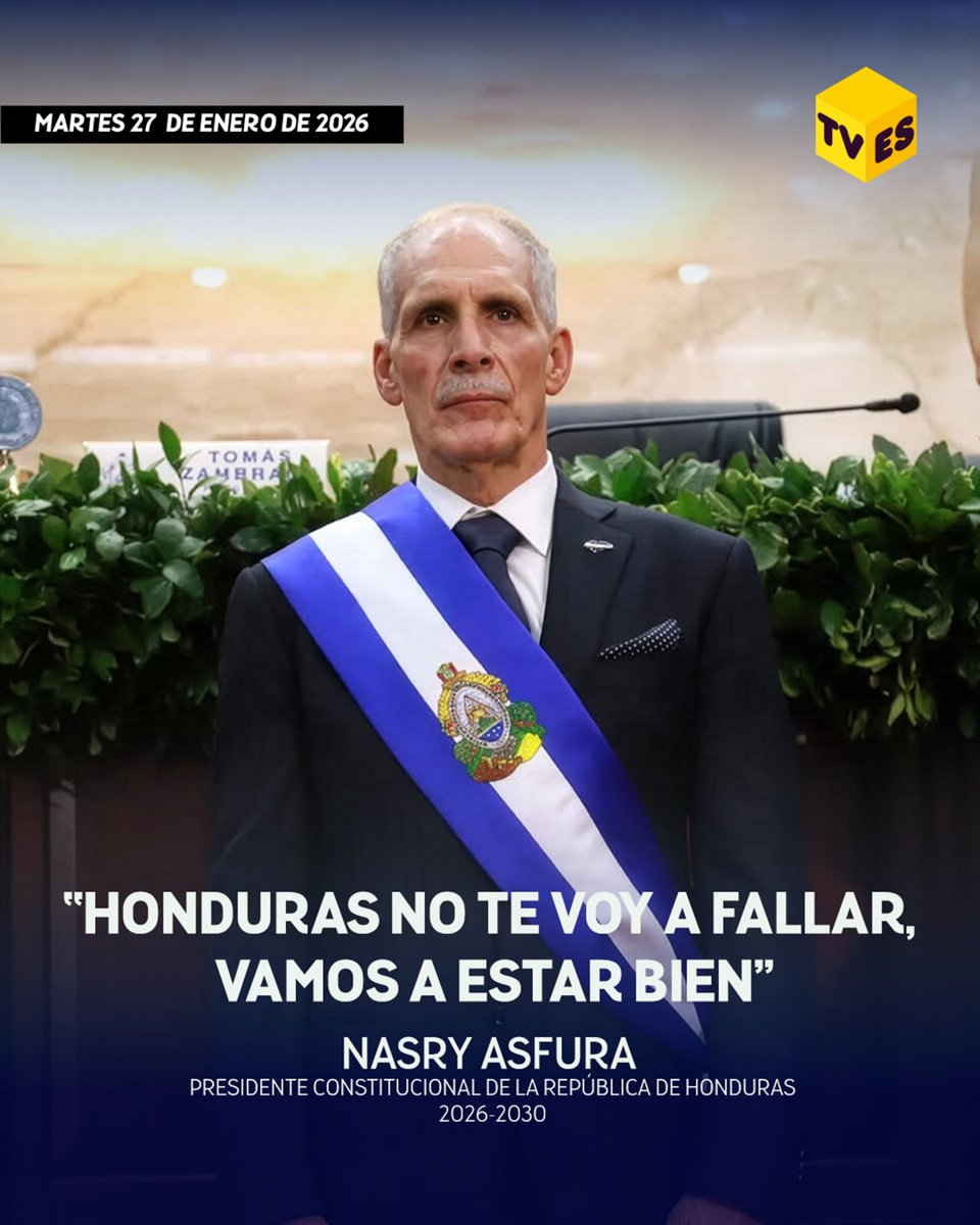 TVEShn's tweet image. #tvesteinforma | @Papialaordenh , presidente constitucional de la República de Honduras 2026-2030.

#tves #noticias