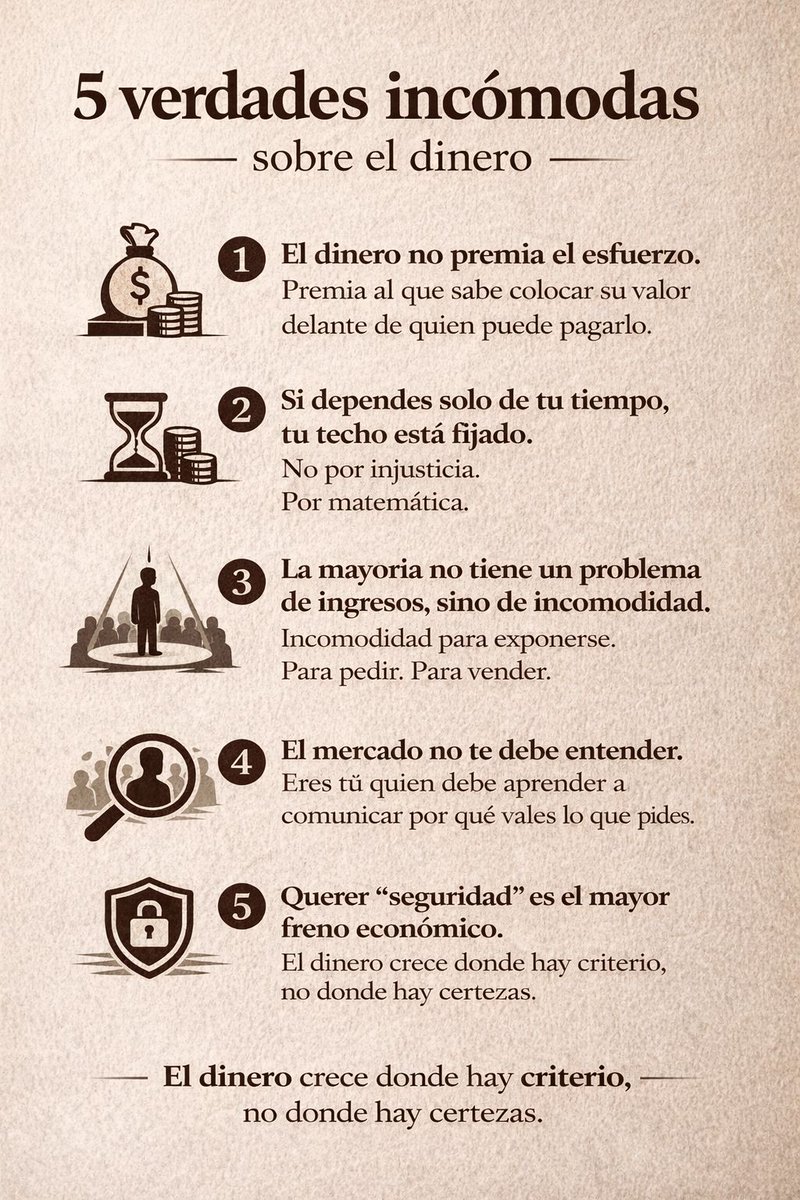 5 verdades incómodas sobre el dinero: