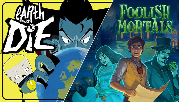 EARTH MUST DIE by <a href="/DanThatKid/">Dan 擔</a> starring <a href="/AlexHorne/">Alex Horne</a> is available now &amp; we've teamed up with <a href="/nomorerobotshq/">No More Robots</a> to offer an Earth Must Die x Foolish Mortals BUNDLE on #Steam!
Get 10% off when you buy both games together. If you have one already, you’ll still get the other 10% off!