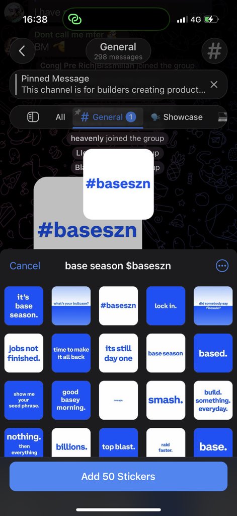 utkus_eth's tweet image. 🟦 What a group, thanks to @torok_tomi for the invite. 

So many stickers, so much blue. 

💙 I love BASE

👨🏽‍💻 I build on BASE

🟦 I appreciate BASE

#baseszn 🟦