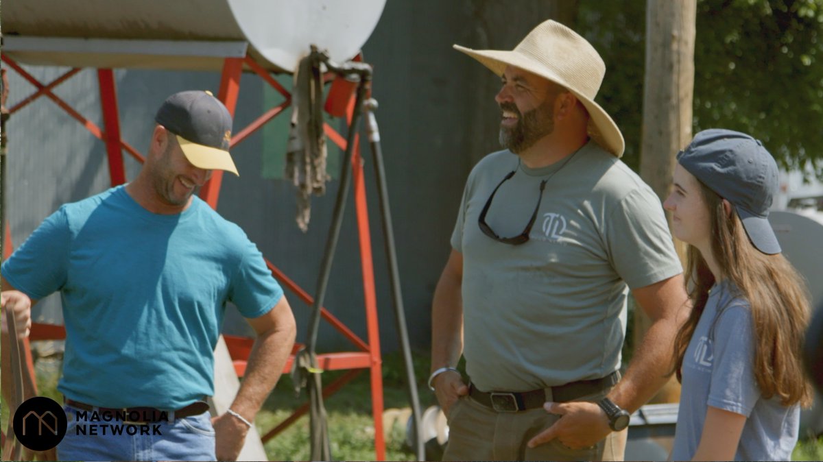 painlesstv's tweet photo. A community comes together to help Cappie &amp; Alex build a handmade rock-encased workshop for a real-life cowgirl! It all happens TONIGHT at 8pm/7c on @magnolianetwork and tomorrow on @StreamOnMax and @discoveryplus. #BOTL https://t.co/CzI1ap0GAO