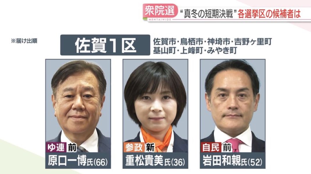 えっ！？佐賀1区…めちゃ美人やんっꉂ🐶𐤔🇯🇵🌸