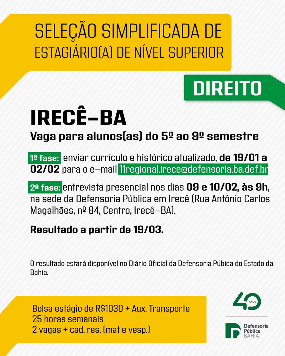 Defensoria Pública (@defensoriabahia) on Twitter photo 