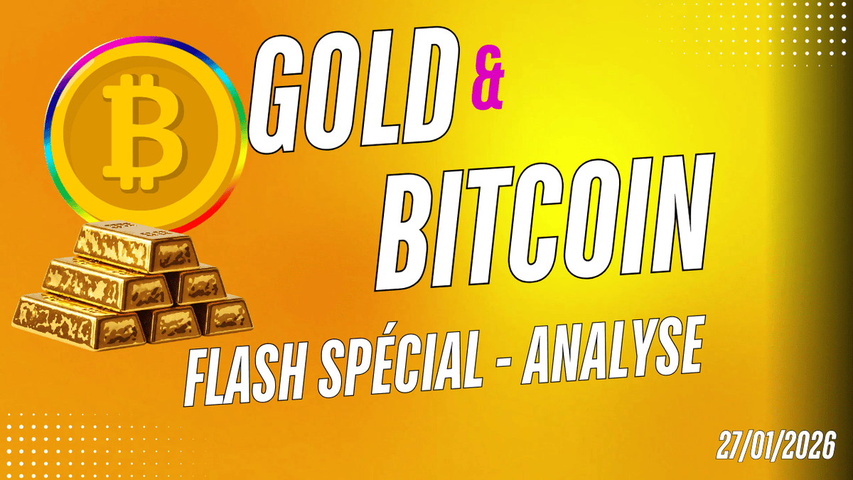 GOLD & BITCOIN FLASH SPÉCIAL URGENT 🚨 ANALYSE DE MARCHÉ FINANCIER ✓ Vidéo  disponible içi : 👉 https://t.co/5hb18BWLsX - Commentez ma vidéo sur  YouTube ✓ - Partagez et retweetez à fond 🔥 $GOLD $BTC #bitcoin #BullRun2026