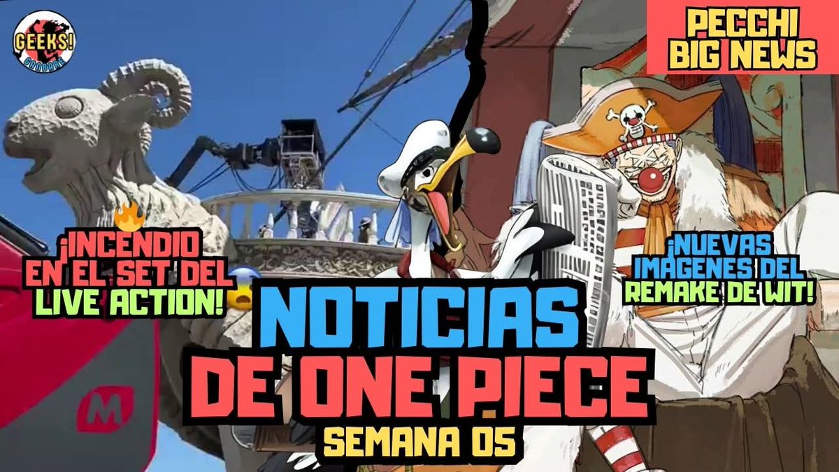 ¡Nuevo video en el cana! Noticias de One Piece: Incendio en el Live Action + Nuevas imágenes para el Remake de One Piece. 

Pueden ver el vídeo acá:
youtu.be/W4Y6Ea9yRmA

Si les gusta el contenido pueden apoyarme dándole a like, suscribiéndose y compartiendo con sus amigos.