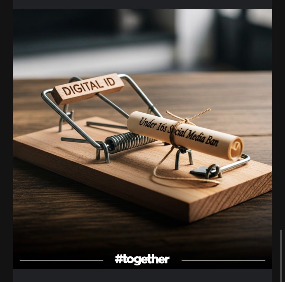 alanvibe's tweet image. Under 16s "social media ban” = Digital ID for all by the back door?
Unworkable. Unnecessary. Dangerous for free speech.
Parents must decide, not the state.
No to ID by stealth @Keir_Starmer @EmilyThornberry @SciTechGovuk
#together