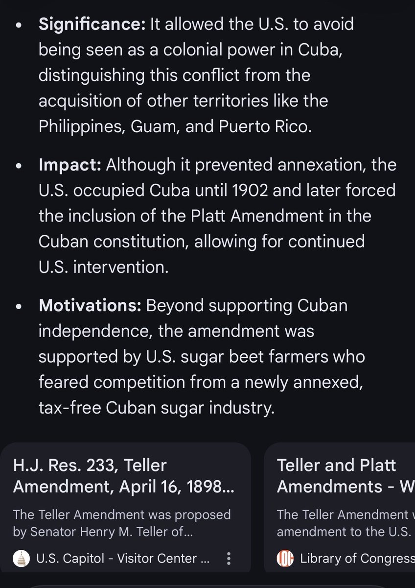 joaco537's tweet photo. The Cubans Only Remember The Platt Amendment , But Nobody Talks About The Predecessor Enter #TellerAmendment ๐๐ผAnnexation Has Too Components โ๏ธ๐๐บ๐ธ๐จ๐บ๐ฏ๐โ๏ธโ
https://t.co/sQtoZ4UBmy