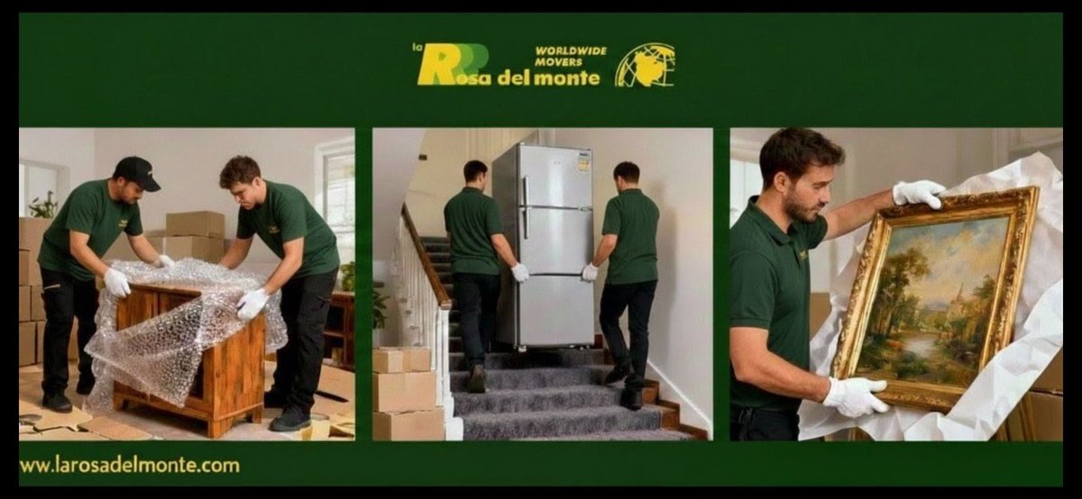WorldwideMovers's tweet image. At La Rosa Del Monte, our expert team cares for every detail—from furniture and appliances to artwork. Serving the community since 1968. larosadelmonte.com #LRDM #MovingExperts