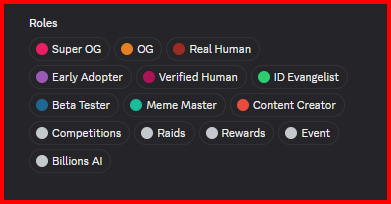 gBillions !  

$BILL TGE Soon 🧩 

I think i have all top roles 😁