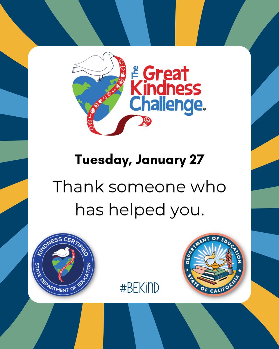 CA Department of Education tweet media