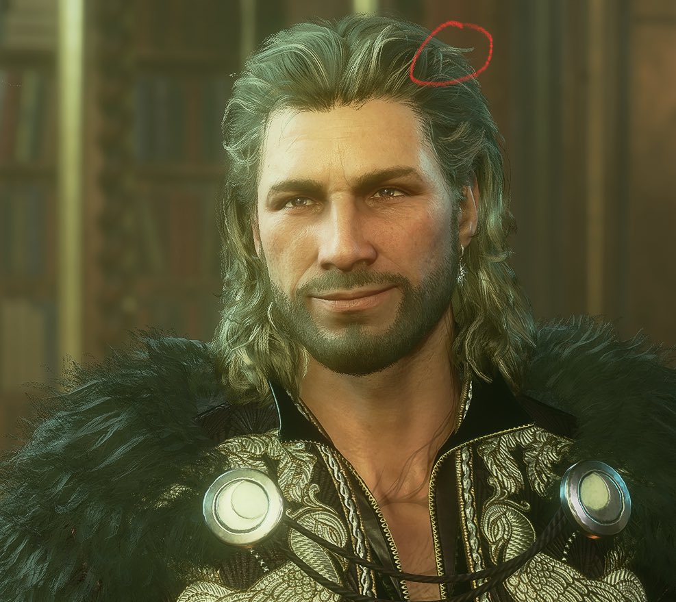 1sinciair1's tweet image. i know a lot of people prefer the wizardly updo on gale but i also love his original hairstyle because of this one very specific strand