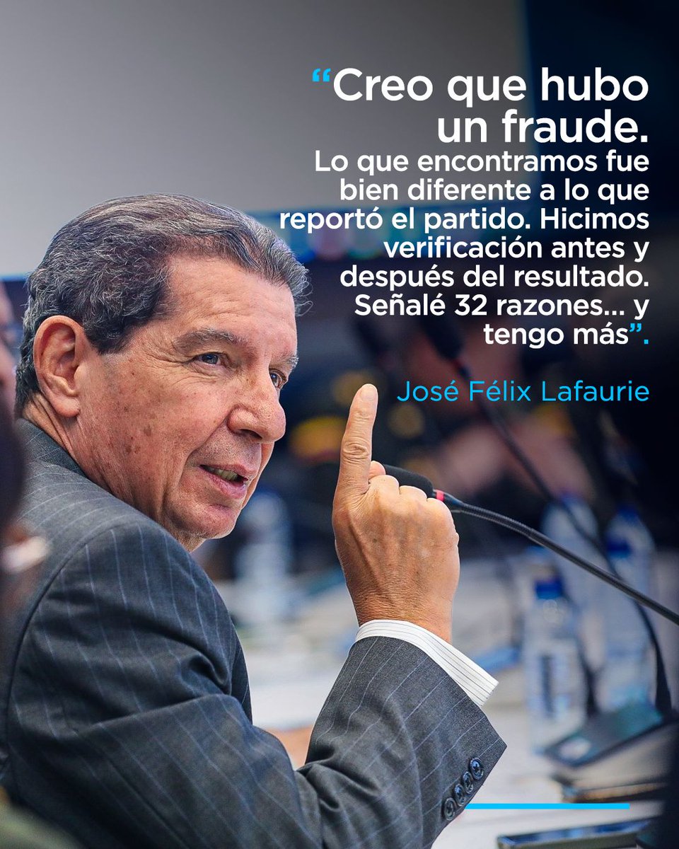 Cuando la verificación antes y después en la escogencia del candidato del partido, no coincide con lo reportado, hay que investigar. <a href="/jflafaurie/">José Félix Lafaurie</a> expone más de 32 razones y anuncia que hay más. La democracia se defiende con claridad. <a href="/CeDemocratico/">Centro Democrático</a>