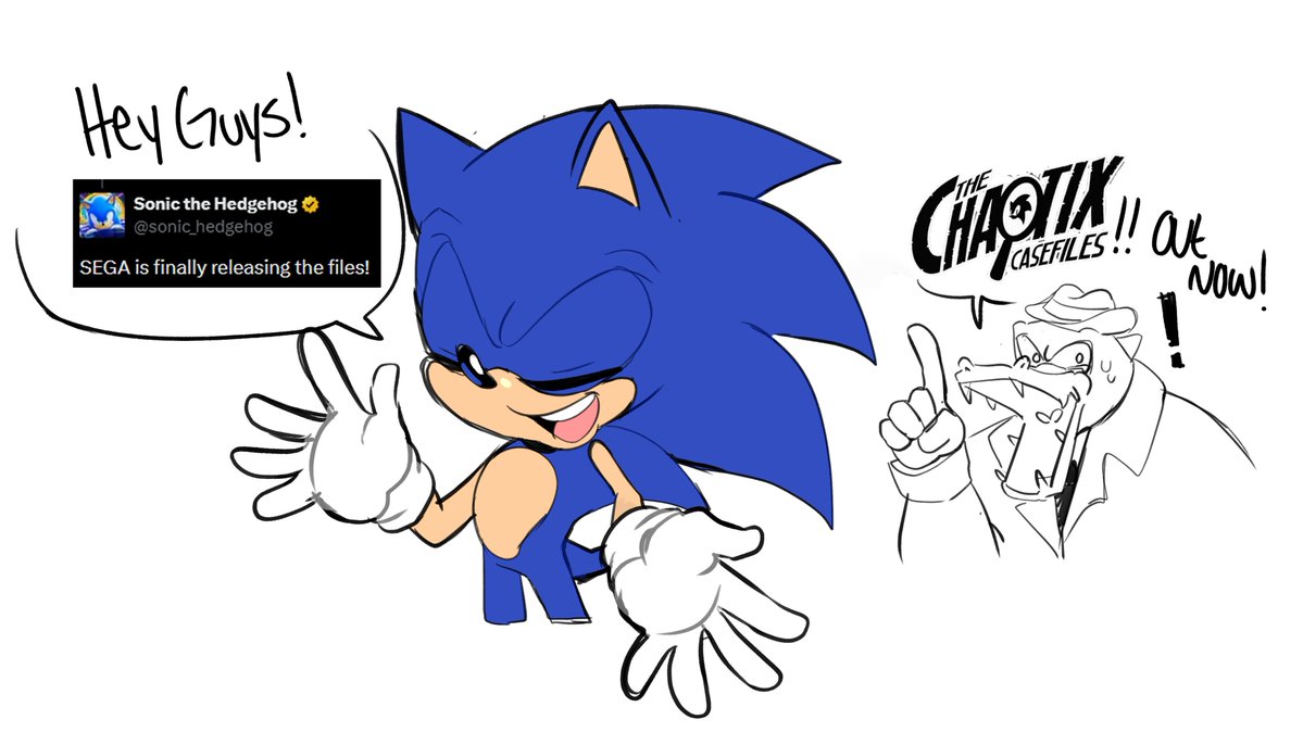 MimiiPyon's tweet image. THE CHAOTIX CASEFILES ARE OUT ‼️‼️‼️😃
--
#SonicTheHedgehog