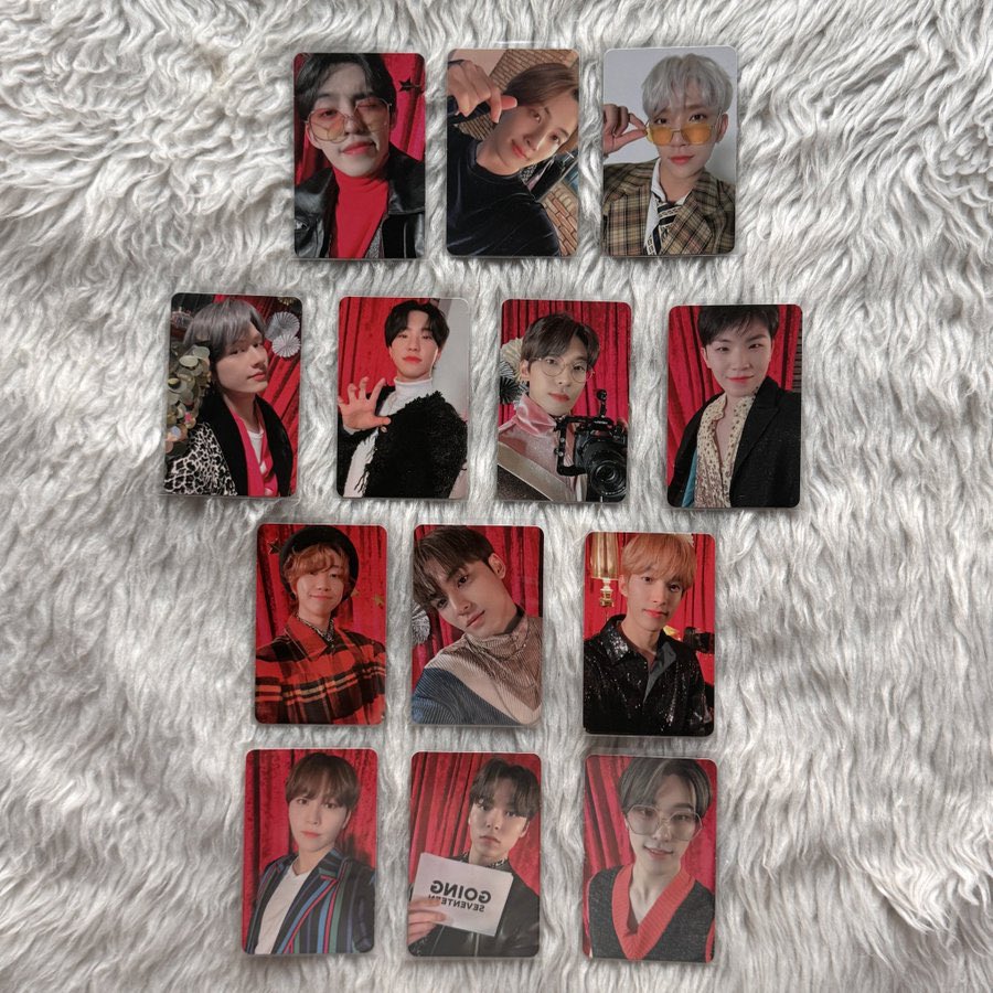 help rt. wts lfb

[on hand ph]

going seventeen magazine vol 1. member set

no soonhan! (jeonghan, hoshi)

1,100 set

dop: 1 week

reply/dm me to order.

svt mag scoups joshua jun wonwoo woozi the 8 mingyu dk seungkwan vernon dino