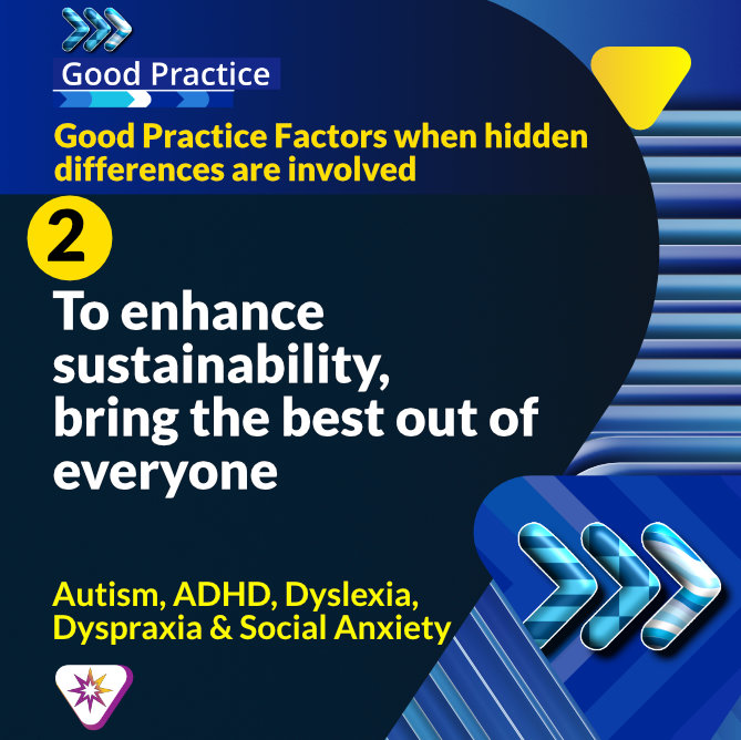 plusvalueuk's tweet photo. Some factors as a reminder to embrace and value a neurodivergent person with hidden differences as valued participants in communities, businesses and society 
https://t.co/bQJccjYfEP
#neurodiversity https://t.co/UEQnt77I19