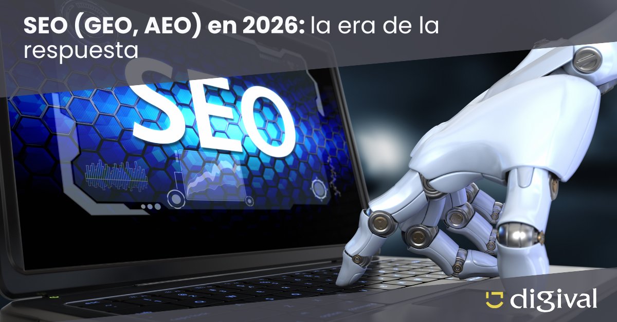 digival_es's tweet photo. 🚀 SEO 2026: ¿Tu marca es una respuesta o solo un enlace?
Las reglas del juego han cambiado. El 60% de las búsquedas actuales son "Zero-Click"; la IA resuelve la duda directamente en la interfaz.
¿Cómo dominar este nuevo escenario? 

https://t.co/bvMsijzeP5 https://t.co/UvrMW1PV8r