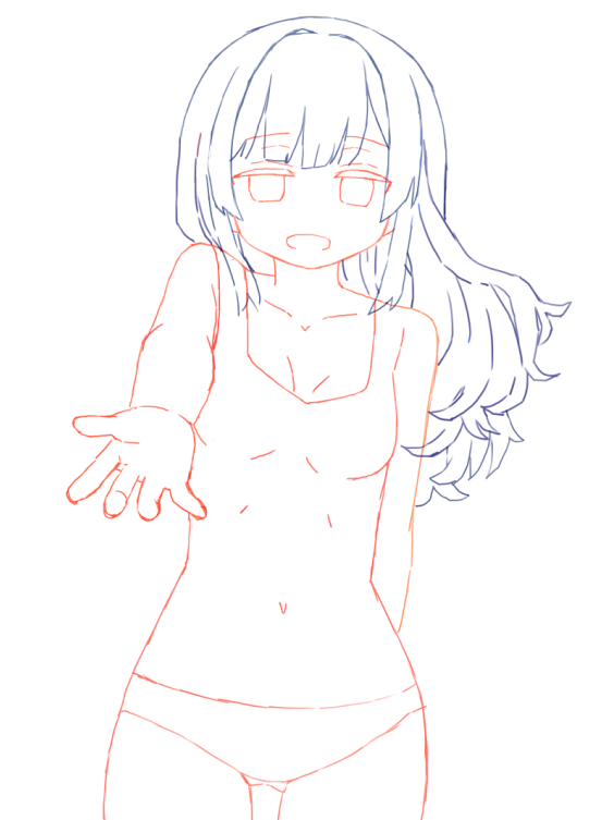 「中身描いた 服描いたら9割消える」|zakoneのイラスト