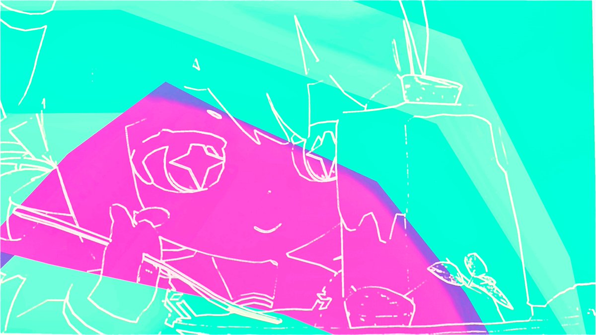 デフォカメラの設定(フィルター→ブループリント、E→露出補正高め)とパーソナルミラー(少し透かして、別のアバターの一部をうつす)を組み合わせて撮影📸
部分的に模様?や色をつけてみたり鏡の形を変えているように見せたり試行錯誤中の図
#VRC鏡遊び
※合成なし(VRC内で写真は完成させてます)