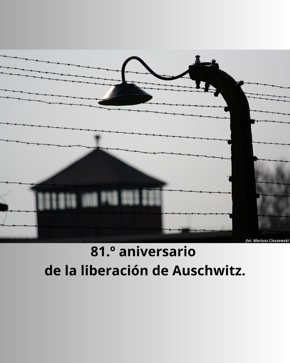 El 27 de enero, en el aniversario de la liberación del campo de concentración y exterminio nazi alemán de Auschwitz-Birkenau, celebramos el Día Internacional de Conmemoración de las Víctimas del Holocausto.

👉 auschwitz.org/en/home-page-8…

#Auschwitz81 #Remembrance #NeverAgain
