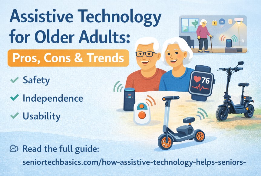 SeniorTechHQ's tweet image. Assistive technology is reshaping how older adults live, supporting safety, independence, and comfort, but not without limits.

We break down the future pros &amp;amp; cons, trends to watch, and how to choose wisely. 👇

Read the full guide: seniortechbasics.com/how-assistive-…