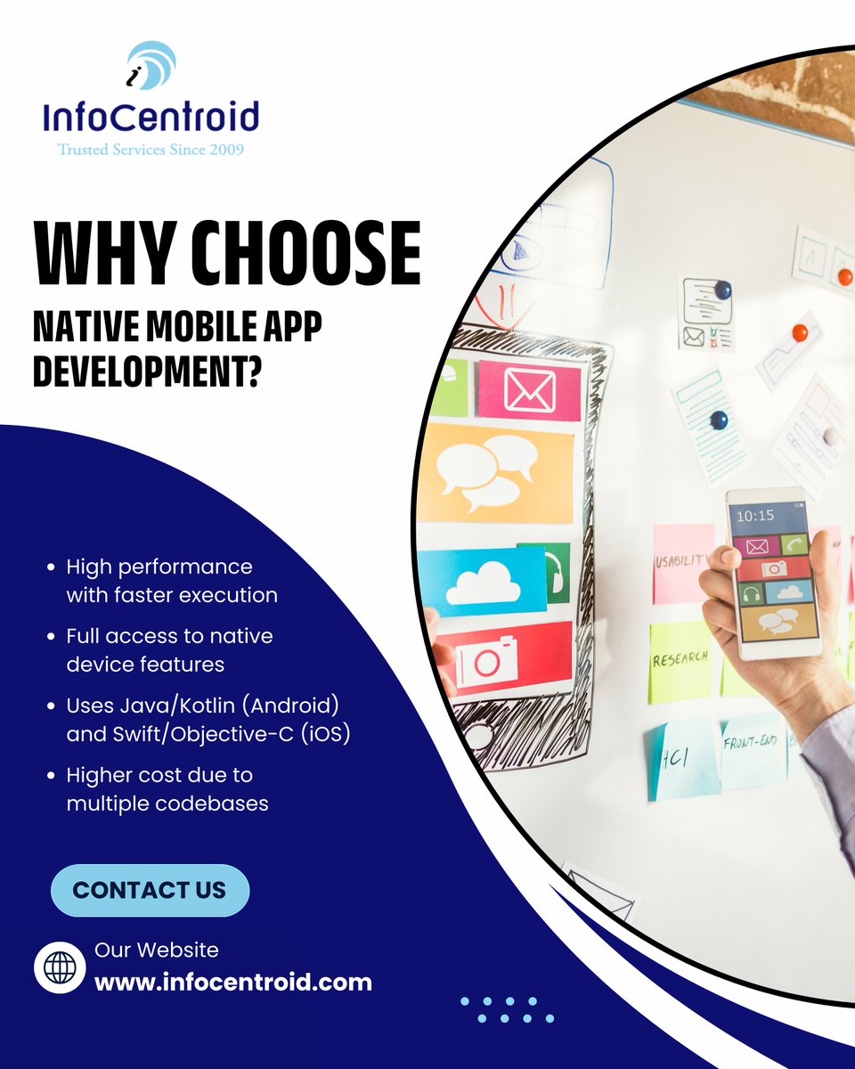 infocentroidss's tweet photo. Why native mobile apps? 📱🚀
Faster performance, better security &amp; full access to Android and iOS features for a seamless user experience.
📞 +91-7415022797 | 🌐 https://t.co/eq13cIw4rw

#NativeAppDevelopment #AndroidApps #iOSApps #HighPerformanceApps https://t.co/AVdD1s1ujc