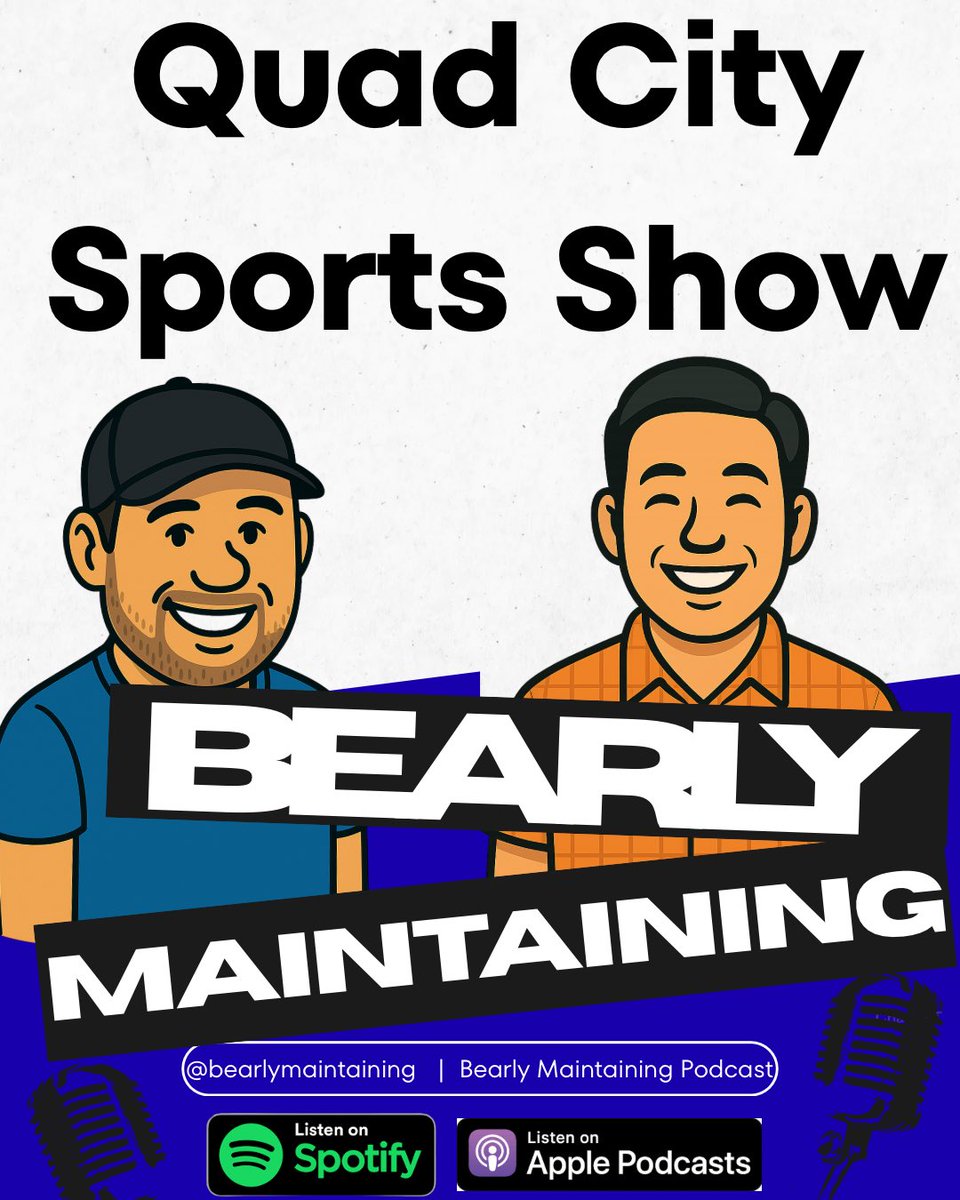 BearlyMaintain's tweet photo. Episode 76 is live now wherever you get your podcasts! On this episode we recap the playoffs talk some upcoming contracts and news around the league #chicagobears #sportspodcast #quadcities https://t.co/tTf6PrQSOA