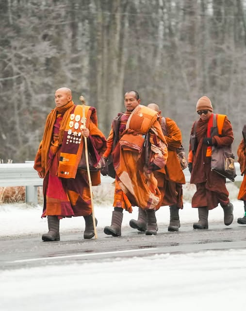 kindnessavenue's tweet photo. Thank you to the monks walking for peace. Your sacrifice gives us hope again. You move without seeking approval, seeing only the heart and mind of humanity. We commend your journey and walk with you in spirit. We appreciate you deeply. 🙏✨

#PeaceWalk #Hope #Gratitude https://t.co/9Shpf0PJlT