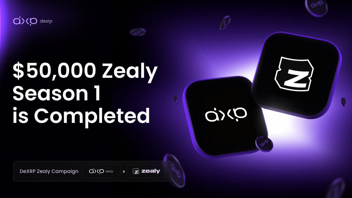 dexrp_io's tweet photo. 🔲 $50,000 Zealy Season 1 is Completed!

Our team is excited to announce the completion of our first campaign in collaboration with Zealy.

⚡️ We’re also preparing to launch Season 2, featuring even bigger rewards.

Winners will be selected from the leaderboard and will receive $DXP tokens during the TGE.

Leaderboard: https://t.co/fU3LcDgMBF

Stay tuned ➛ the next campaign is coming soon. 🌐