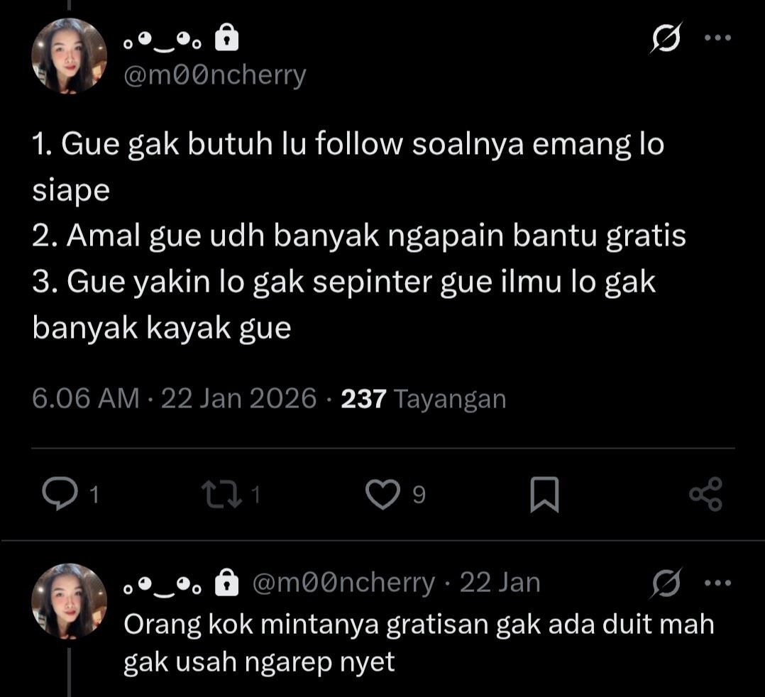 tambuk03's tweet image. dengar ya KONTOL @m00ncherry 

Kalo emang mau minta maaf, BUKA DULU GEMBOK PRIVATE AKUN KAU ITU

KALO KAU TETAP PRIVATE YA SAMA AJA BOHONG KARENA YANG POSITIF KOMEN YA FOLLOWER KAU AJA

YANG ADIL DONG

KAU HINA ORANG TERANG TERANGAN
TAPI PAS KICEP SEMBUNYI DALAM TEMPURUNG

KONTOL