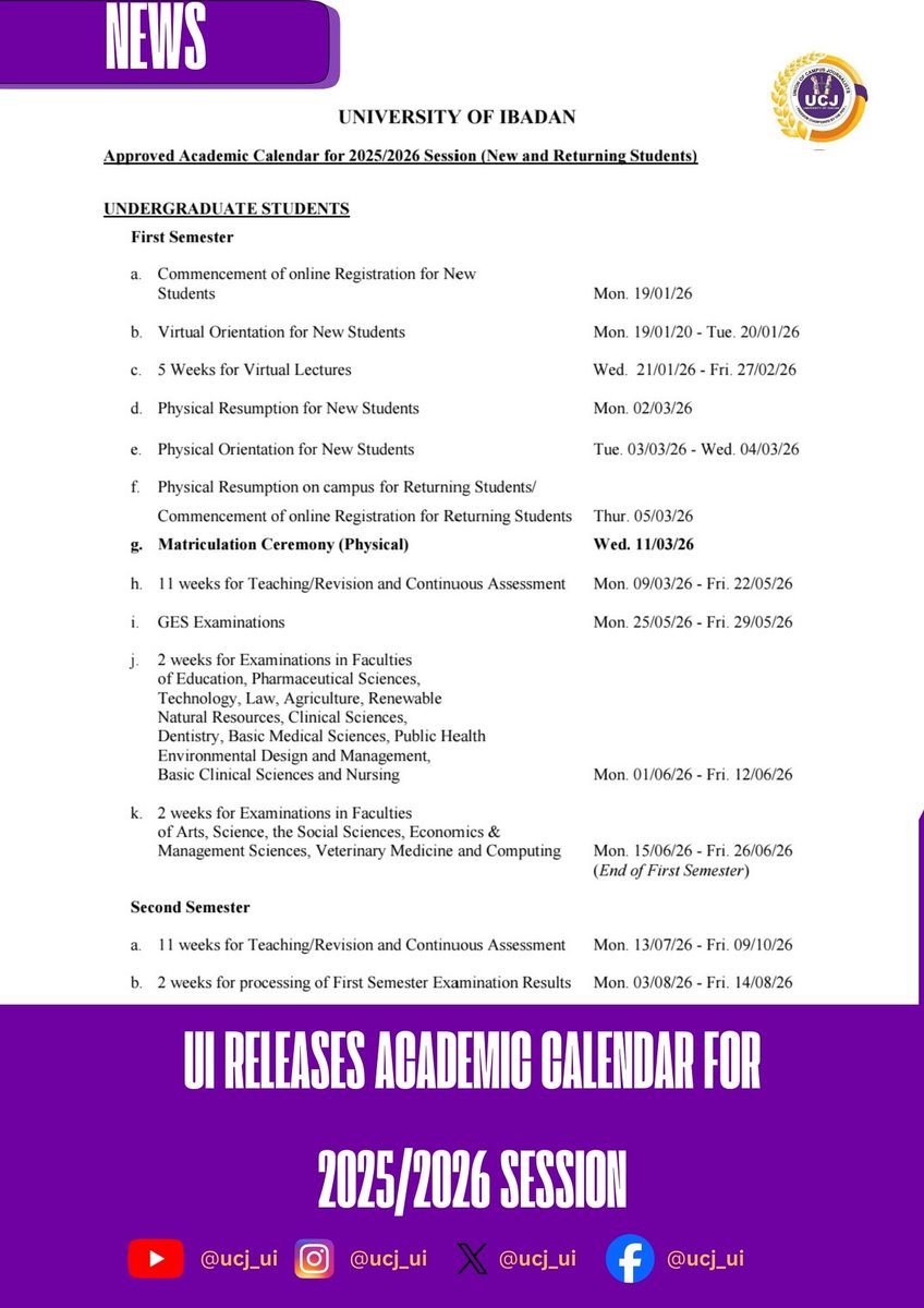UNION OF CAMPUS JOURNALISTS, UNIBADAN tweet media