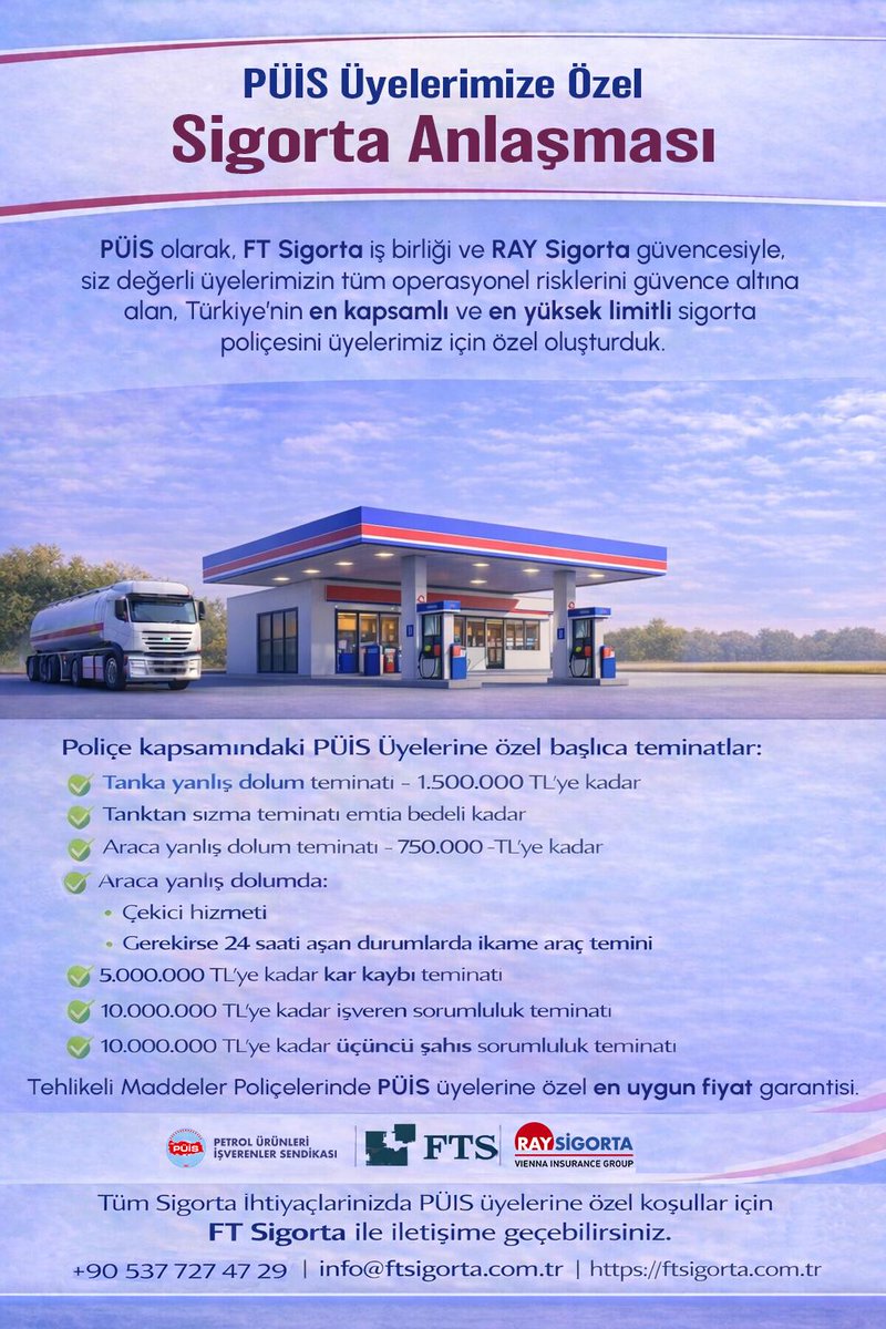 PÜİS ÜYELERİNE ÖZEL SİGORTA ANLAŞMASI