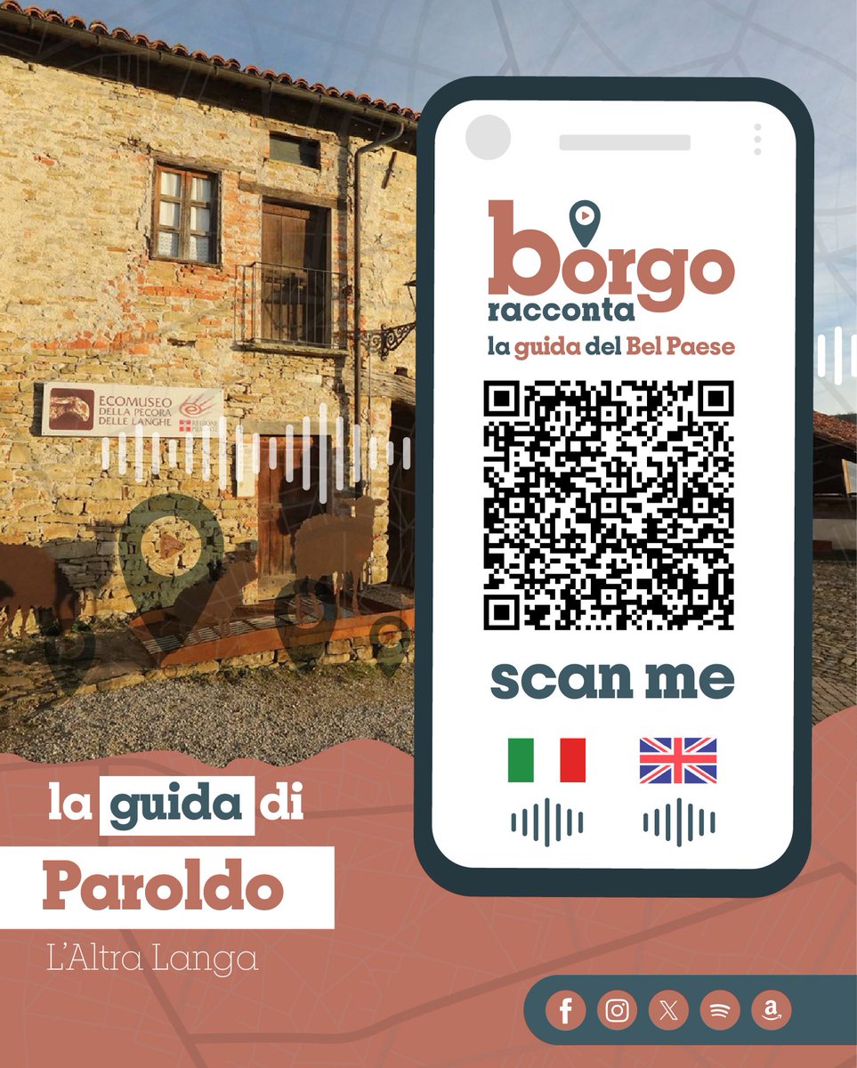 🌐 È online la Guida Turistica Interattiva dedicata al Comune di PAROLDO 🏛

📲 Scansiona il QR Code e inizia il tuo viaggio!
borgoracconta.it/citta/paroldo
​
#laguidadelbelpaese
#Paroldo #Cuneo #Piemonte #AltaLanga #guidaturistica #borgoracconta #italia #italy #belpaese  #travelpodcast