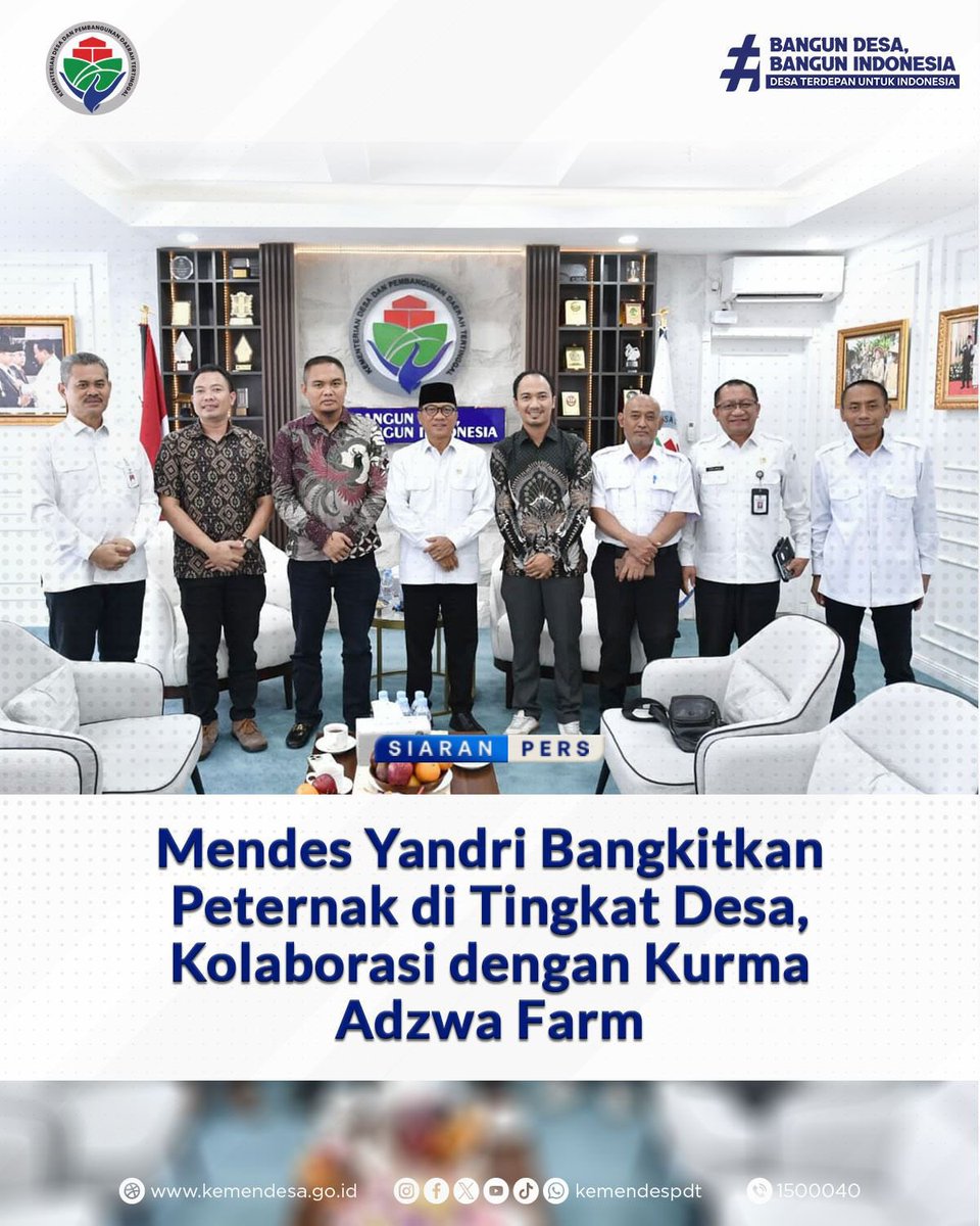 Membangun  Indonesia dari desa
#BangunDesaBangunIndonesia
#DesaTerdepanUntukIndonesia
<a href="/YandriSusanto/">Yandri Susanto</a> 
<a href="/bpsdmkemendesa/">Bpsdm Kemendesa</a> 
#TPPLebong