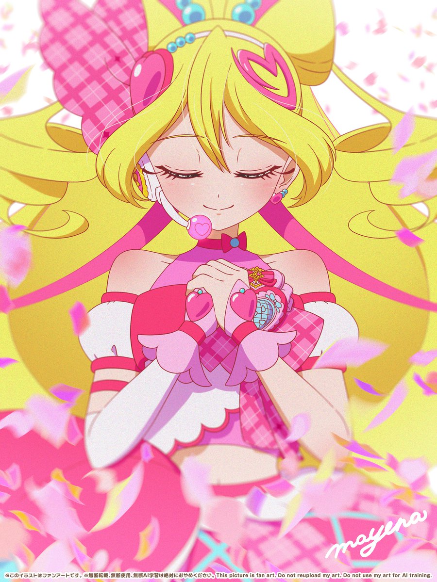 may_ena_'s tweet image. 最近描いた絵🩷🖤💛
この仕上げ方楽しい✨