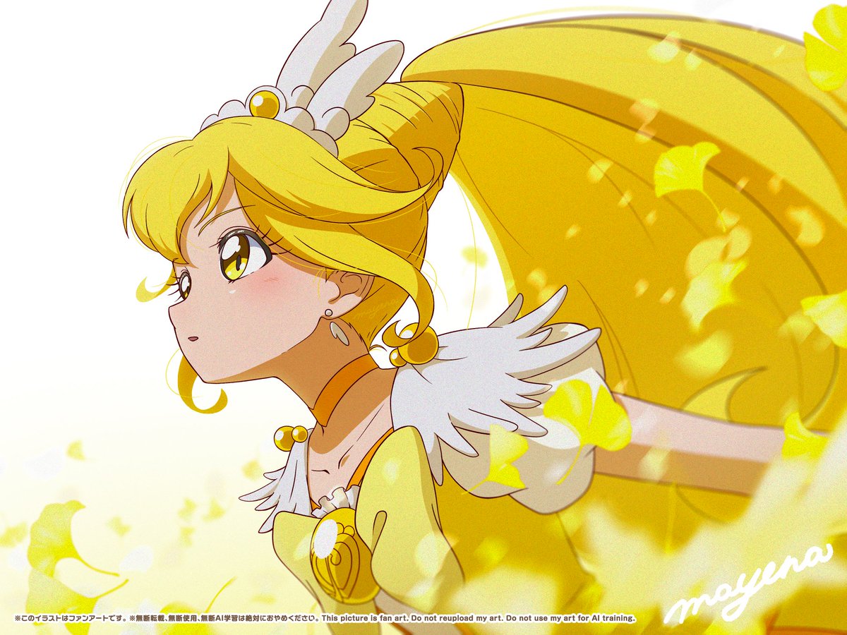 may_ena_'s tweet image. 最近描いた絵🩷🖤💛
この仕上げ方楽しい✨