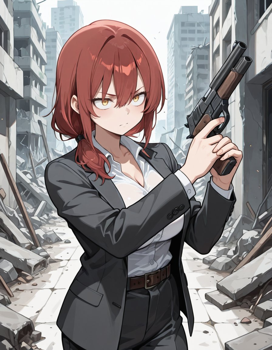 密かに人気があったオリキャラの女刑事さん。実はちゃんとキャラLoRA作ったのは先日。デカパイ👐