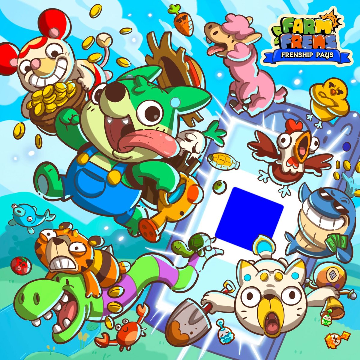 frenwtf's tweet image. Farm Frens releases on @baseapp!

We made MAJOR improvements last year, and hope you love our surprises.

To celebrate our launch, each week we're airdropping $FREN to all spenders for a limited time only!

Spend $$$ ▶️ Get $FREN ⏩ Repeat 🔁

PLAY NOW: base.app/app/game.farmf…