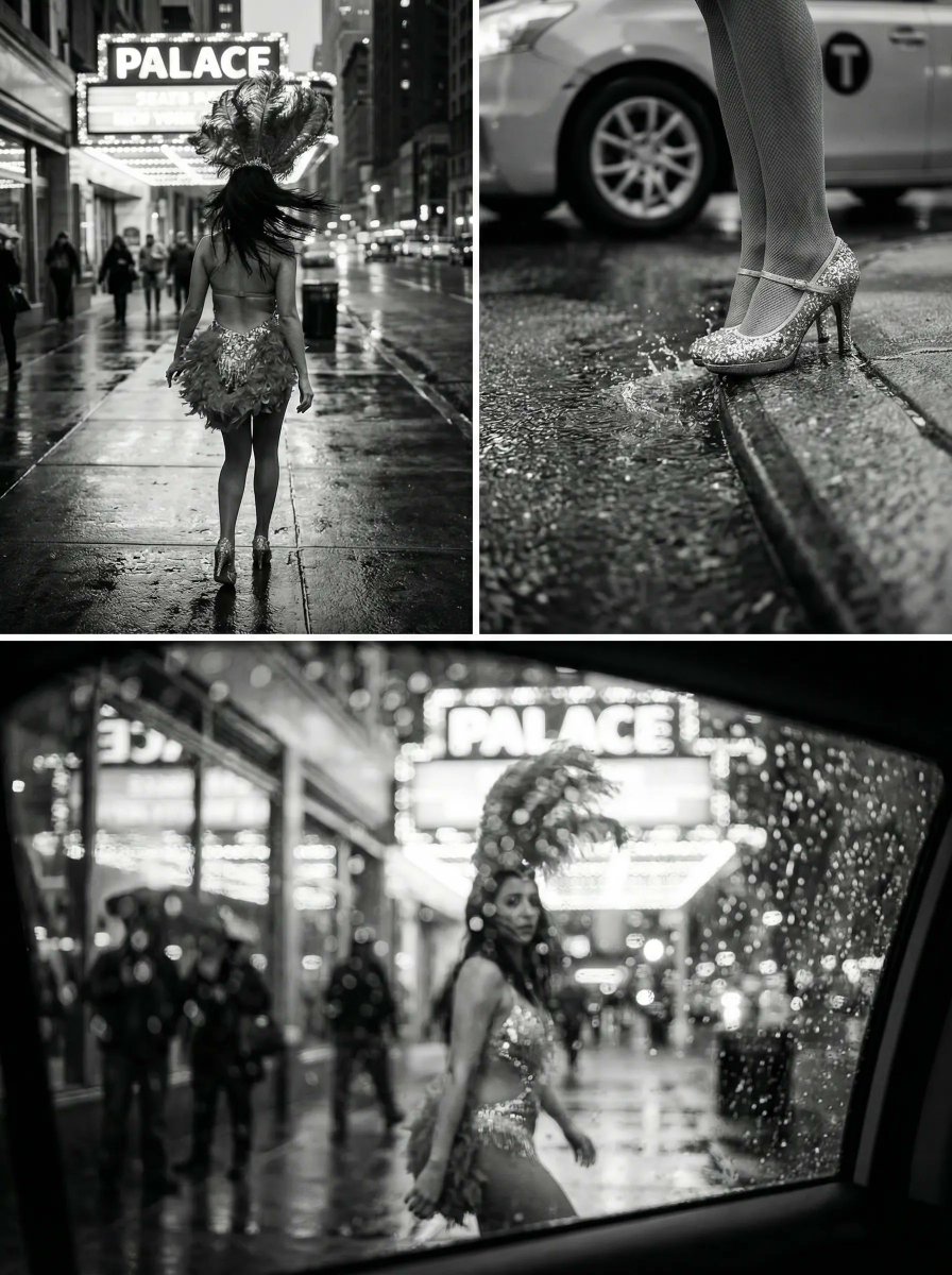 Story panels collage