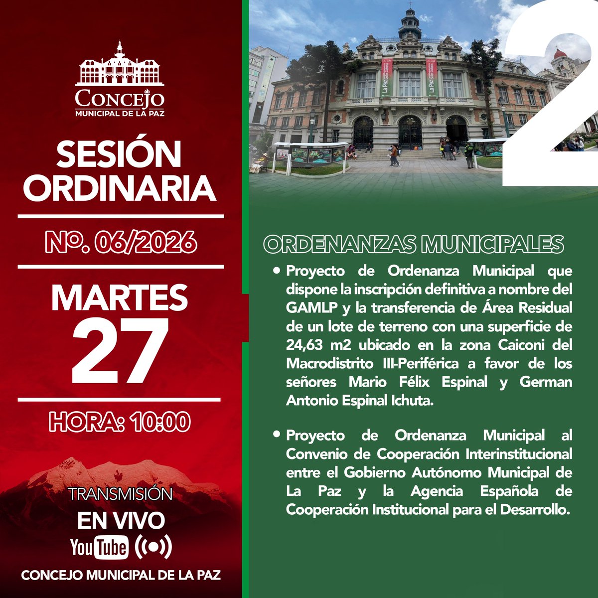 Concejo Municipal de La Paz tweet media